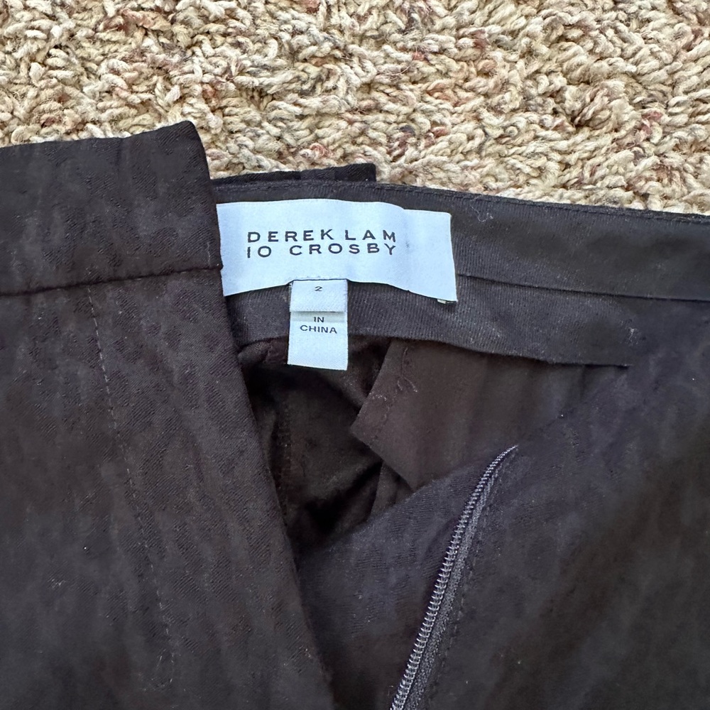 10 Crosby Derek Lam Black Straight Leg Pants
